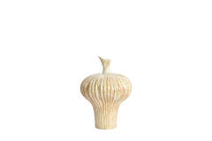 Vase deco 23x22x32,5 cm NEVANO cream+orange-brown