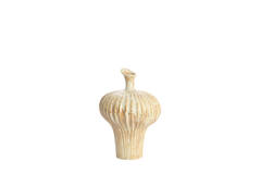 Vase deco 23x22x32,5 cm NEVANO cream+orange-brown