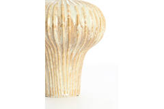 Vase deco 23x22x32,5 cm NEVANO cream+orange-brown