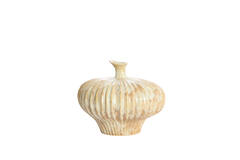 Vase deco 31x29,5x25,5 cm NEVANO cream+orange-brown