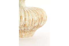 Vase deco 31x29,5x25,5 cm NEVANO cream+orange-brown