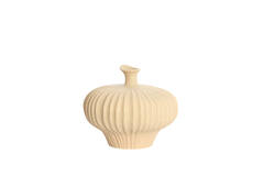 Vase deco 31x29,5x25,5 cm NEVANO matt peach