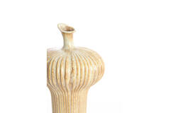 Vase deco Ø23,5x42,5 cm NEVANO cream+orange-brown