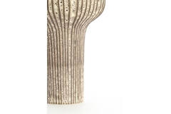 Vase deco Ø23,5x42,5 cm NEVANO matt dark brown+cream