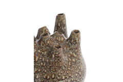 Vase deco Ø19,5x23 cm COSENZA ceramics brown+bronze