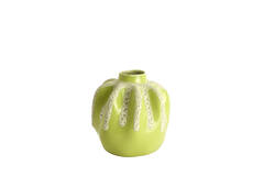 Vase deco Ø23,5x27,5 cm CHIERI ceramics light green+cream