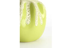 Vase deco Ø23,5x27,5 cm CHIERI ceramics light green+cream
