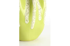 Vase deco Ø25x38 cm CHIERI ceramics light green+cream