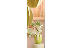 Vase deco Ø25x38 cm CHIERI ceramics light green+cream