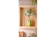 Vase deco Ø25x38 cm CHIERI ceramics light green+cream
