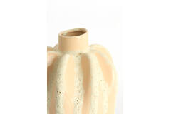 Vase deco Ø25x38 cm CHIERI ceramics light pink+cream