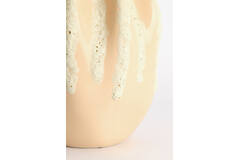 Vase deco Ø25x38 cm CHIERI ceramics light pink+cream