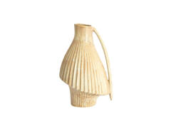 Vase deco 25,5x23x39,5 cm FORLA ceramics cream+orange-brown