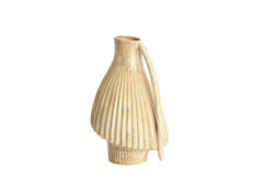 Vase deco 25,5x23x39,5 cm FORLA ceramics cream+orange-brown