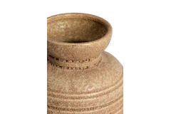 Vase deco Ø16,5x20 cm ARPINO ceramics matt light brown