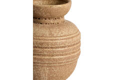 Vase deco Ø16,5x20 cm ARPINO ceramics matt light brown