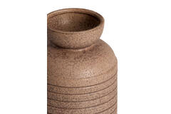 Vase deco Ø17x26 cm ARPINO ceramics matt dark brown