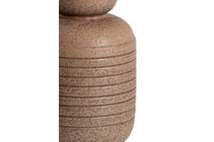 Vase deco Ø17x26 cm ARPINO ceramics matt dark brown