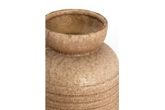 Vase deco Ø21x32,5 cm ARPINO ceramics matt light brown