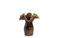 Vase deco 31x24,5x35,5 cm VIVEIRO ceramics dark brown