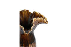 Vase deco 35,5x28x42 cm VIVEIRO ceramics dark brown