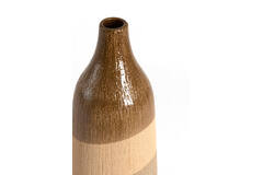 Vase deco Ø14x36,5 cm ZUBIRI ceramics brown+beige+taupe