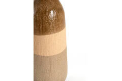 Vase deco Ø14x36,5 cm ZUBIRI ceramics brown+beige+taupe