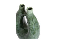 Vase deco 21,5x11,5x30 cm KATHA ceramics petrol