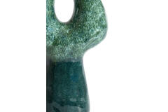 Vase deco 24x12x46 cm KATHA ceramics petrol
