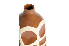 Vase deco Ø15x24 cm SINICE brown+cream