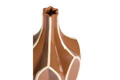 Vase deco Ø15x24 cm BOLENE brown+cream