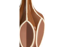 Vase deco Ø15x24 cm BOLENE brown+cream