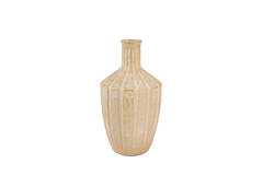 Vase deco Ø23x43,5 cm AYNA ceramics sand+gold