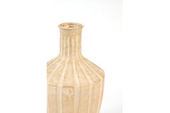 Vase deco Ø23x43,5 cm AYNA ceramics sand+gold
