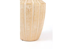 Vase deco Ø23x43,5 cm AYNA ceramics sand+gold