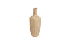 Vase deco Ø22,5x58 cm AYNA ceramics sand+gold