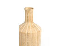 Vase deco Ø22,5x74 cm AYNA ceramics sand+gold