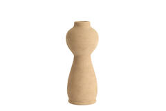 Vase deco Ø13x34 cm YECLA ceramics light peach