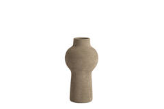 Vase deco Ø13,5x27,5 cm YECLA ceramics taupe