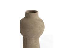 Vase deco Ø13,5x27,5 cm YECLA ceramics taupe