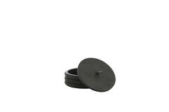 Deco box Ø19x7 cm VARBLA mango wood black