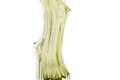 Vase 12x10x35 cm ARTENARA glass light green