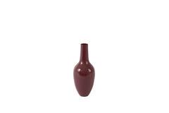 Vase deco Ø8x19 cm JAVIER shiny burgundy