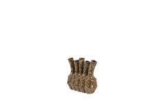 Vase deco 29x13,5x25 cm TUNARI ceramics cream-brown
