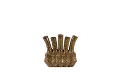 Vase deco 37x18,5x34 cm TUNARI ceramics cream-brown