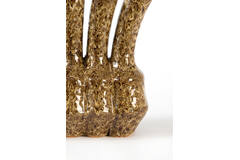 Vase deco 37x18,5x34 cm TUNARI ceramics cream-brown