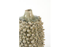 Vase deco Ø22,5x35,5 cm PIATRA ceramics taupe+grey-blue
