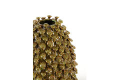 Vase deco Ø22x30 cm RUNCU ceramics olive green-brown