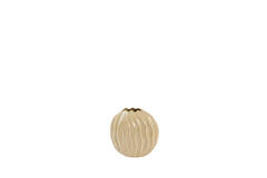 Vase deco 25x14x27 cm PODURI ceramics light brown
