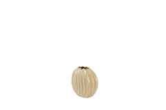 Vase deco 25x14x27 cm PODURI ceramics light brown